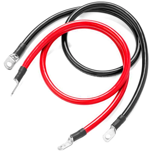 Spartan Power Battery Cable 1 Foot or 12 Inch 1/0 Gauge AWG Wire Set 3/8