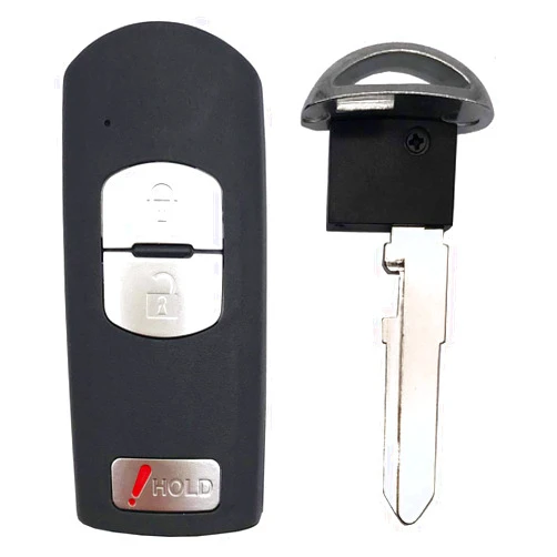 Arruweer Replacement Key Fob Case Shell Fit for Mazda 3 CX-3 CX-5 WAZSKE13D01 662F- SKE13D01 Accessories Keyless Entry Remote Control Car Key Fob Cover Housing (1)