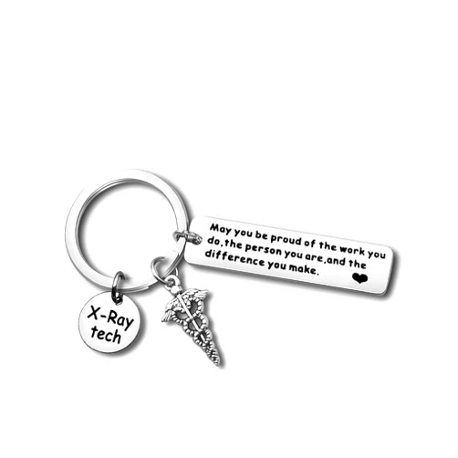 Dabihu X-Ray Tech Gift Radiographer Appreciation Gift Thank You Keychain Radiographer Keychain Radiology Technologist Gift Appreciation Jewelry Radiology Tech Graduation Gift Future X Ray Technician Gift