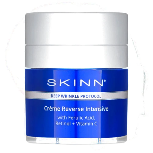 SKINN Crème Reverse with Ferulic Acid, Retinol and Vitamin C-Crème Reverse Intensive-Anti-Aging Cream with Hyaluronic Acid to Plump Skin Vitamin C Help to Improving Tone, Firmness of Skin