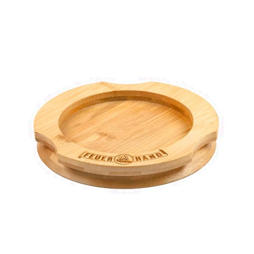 Petromax Feuerhand Fuel Lantern Coaster, Protects Tables and Surfaces, Coated Bamboo, 7.3 x 7.3 inches