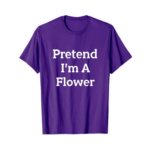 Lazy Costume Party Co. Pretend I'm A Flower Costume Funny Florist Halloween Party T-Shirt