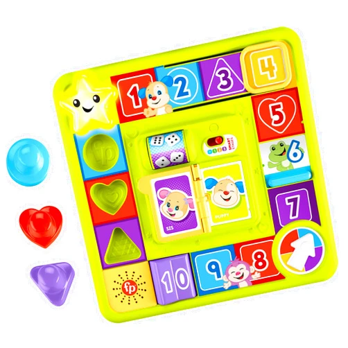 Fisher-Price Baby & Toddler Toy Laugh & Learn Puppy’s Game Activity Board with Smart Stages Learning Content for Infants Ages 9+ Months​