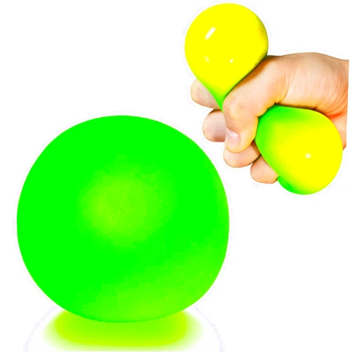 Kawaite Squishy Stress Balls for Kids and Adults (1 Pack) Stretchy Dough Ball Squeeze Fidget Toy, Funny and Soft Change Color Squeeze Ball, Squish Balls, Ideal for Anxiety Relief, Autism, ADHD (Green)
