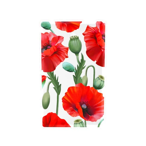YYZZH Watercolor Red Poppy Petal Bud Flower Floral Pattern Unused Outlet Cover Switch Plate 2.9