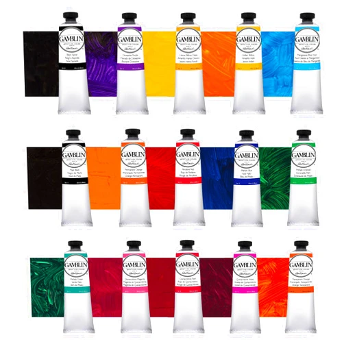 Jerry's Artarama Gamblin Artist Oil Paint Set for Professionals - Transparent Glaze Set - 37ml Tubes