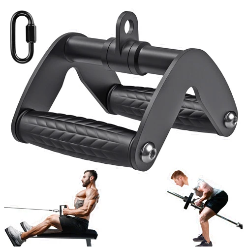 SELEWARE LAT Pull Down Cable Bar Machine Attachments for Gym, Rotating Straight Bar with Non-Slip Rubber Handle Grip, Universal Attachment for Cable Machines Pulley System & Resistance Bands