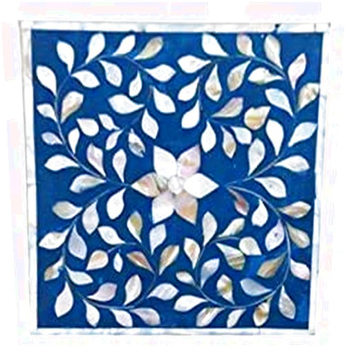FAIR DEAL HANDICRAFTS Mother of Pearl Inlay Jewelry box Blue (Blue, D4)