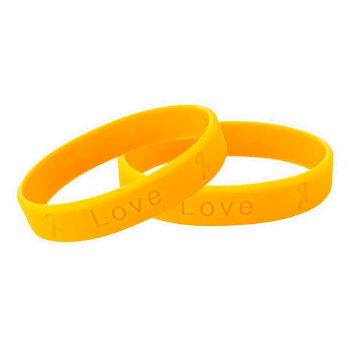 Fundraising For A Cause Orange Ribbon Awareness Wholesale Pack Silicone Bracelet - Orange Ribbon Bracelets for Leukemia Awareness, Kidney Cancer, Multiple Sclerosis, Skin Cancer, Gun Violence Awareness – Perfect for Support Groups and Fundraisers