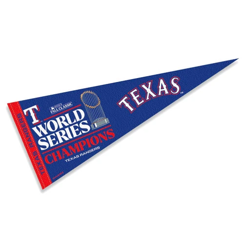 WinCraft Texas Rangers 2023 World Champions Soft Felt Pennant