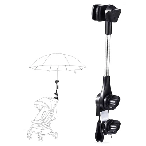 Generic Universal Umbrella Holder for Chair, 360° Adjustable Umbrella Clamp Mount for Stroller, Beach Chair, Wheelchair & Golf Cart - Tool-Free Installation for Sun & Rain Protection