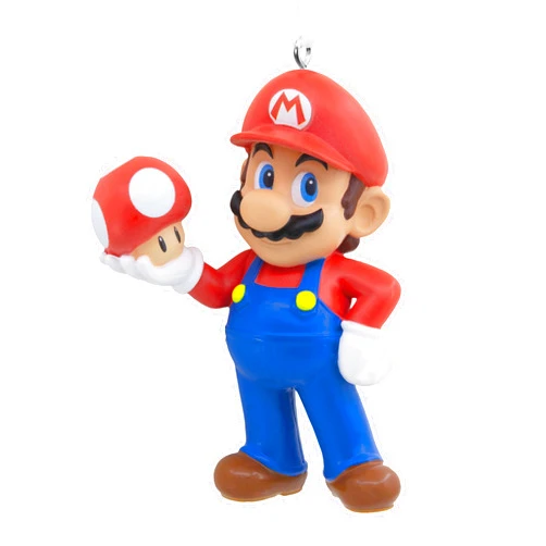Hallmark Nintendo Super Mario with Super Mushroom Christmas Ornament