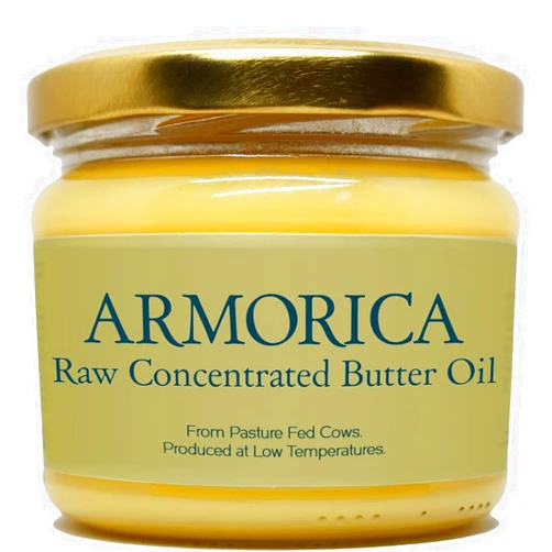 ARMORICA Raw Concentrated Butter Oil | Cold-Processed Butter Oil Made From Grass-fed Cow's Milk | Rich in Vitamins & Healthy Fats (230g)