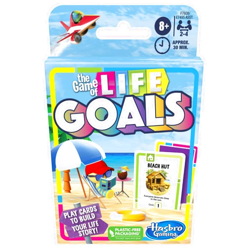 Hasbro Gaming Hasbro The Game of Life Goals Card Game - Quick-Playing Family Game for 2-4 Players Ages 8 and Up