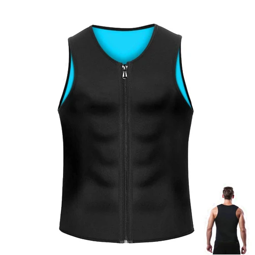 PAIIDE Manson Gynecomastia Compress Zipper Vest, Compression Tank Top Men, Compression Shirts for Men, Men's Tank Shirts
