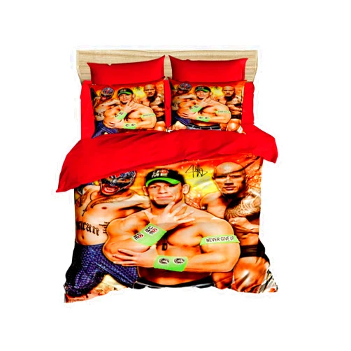 DecoMood Bedding Set, 100% Cotton Quilt/Duvet Cover Set, Exclusive Luxury Special Design, Full/Queen Size, (4 Pieces)