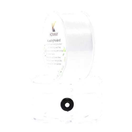 KONMAY Clear Fishing Wire, 408 Yards 0.2mm Monofilament Nylon Fishing Line, Invisible Craft String Thread for Hanging Ornaments, Decorations, Crafting, Balloon Arch, Beading and Jewelry Making