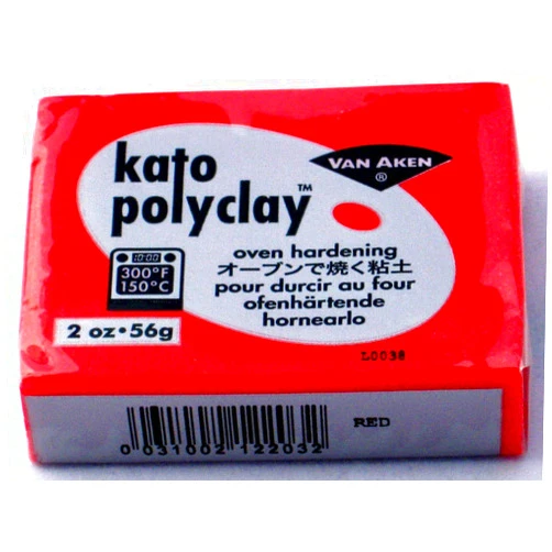 Generic Kato Polymer Clay Oven Jewelry Craft Bake Polyclay Bar Art Van Aken 2 Oz (RED)