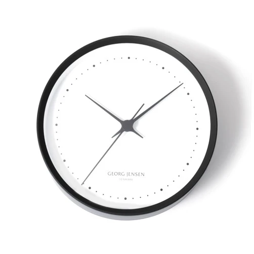 Georg Jensen George Jensen Wall Clock 3587576 Henning Koppel/Henning Coppel 22cm Black & White [Parallel Import]