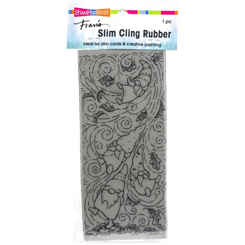 Stampendous Cling Rubber Stamp AUT, Slim Autumn Gnomes