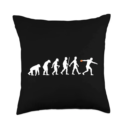 Best Discus Thrower Gift Track And Field Sports Funny Design Track and Field Discuss Throw Pillow, 18x18, Multicolor