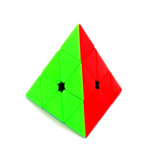 CuberSpeed Moyu MoFang JiaoShi Meilong Pyraminx stickerless Magic Cube Cubing Classroom Meilong Pyramid Speed Cube
