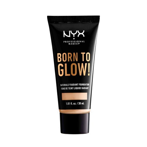 NYX PROFESSIONAL MAKEUP Born To Glow Naturally Radiant Foundation, Medium Coverage - Alabaster 02 ALABASTER