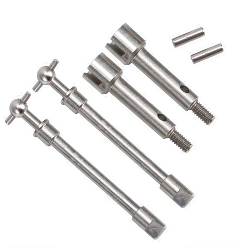 RiToEasysports RC Axle Drive Shaft, Stainless Steel Front Drive Shaft Dog Bone Replacement with Accurate Size for Axial SCX24 90081 1/24 RC Car