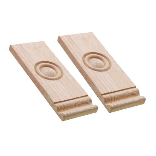 ZAANHA 2pcs Rectangular Wooden Legs Applique Replacement Feet Wood-Carved Decal for Sofa Cabinet Wardrobe Table Loveseat (Size : 5x12cm/2x3.7inch), 202169
