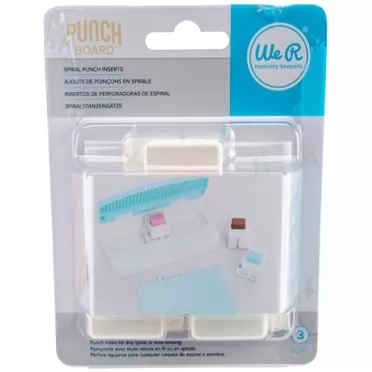 We R Memory Keepers 0633356623953 Inserts Punch Board & Punch-Spiral (3 Piece)