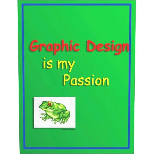 Jeedy Journals Graphic Design is My Passion Notebook: Funny Meme Gag Gift Frog Journal Notebook for Graphic Designers