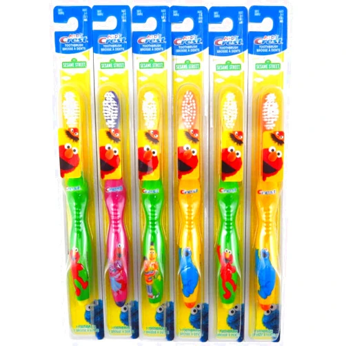 Crest Kids Toothbrush Sesame Street Soft (6 Pieces) Assorted Characters