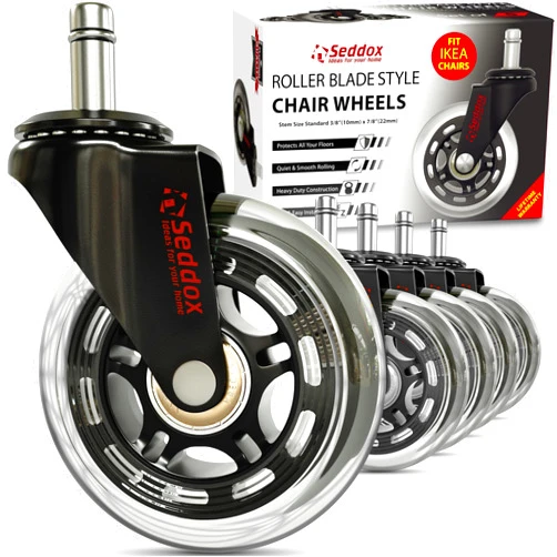 Seddox Ideas for Your Home Office Chair Wheels Replacement Set 10mm (3/8