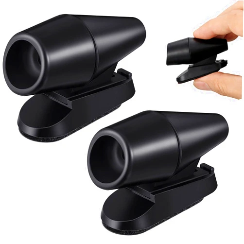 Frienda 2 Pieces Deer Whistles for Vehicles Wind Activated Ultrasonic Deer Warning, Whistles Avoids Collisions, Deer Warning Devices with Waterproof Adhesive Tapes for Car/Vehicle/Motorcycle (Black)