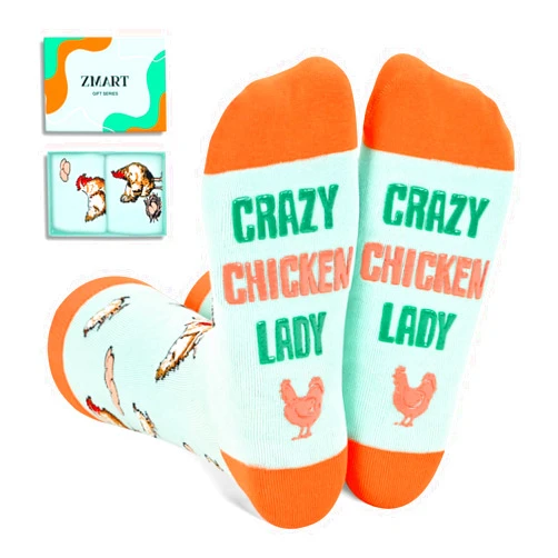 Zmart Cute Animal Socks For Women - Chicken Socks Horse Gifts Cat Gifts Cow Gifts Crazy Lady Gifts