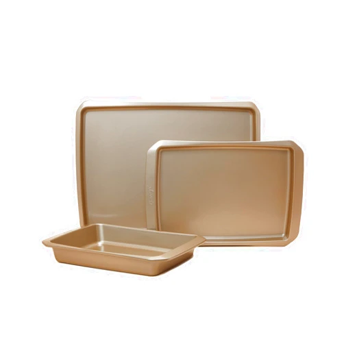 Cravings by Chrissy Teigen Cravings Bake-Anything 3-Piece Sheet Pan Set, Nonstick Steel Baking Sheets for Pizza, Cake, and Cookie Baking, Oversized, Medium, and Small Pans – Kitchen Essentials by Chrissy Teigen