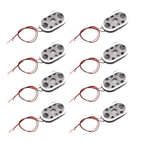 uxcell 1W 8 Ohm Mini DIY Magnetic Speaker Replacement Loudspeaker 15mmx24mm for Electronic and Navigator 8pcs