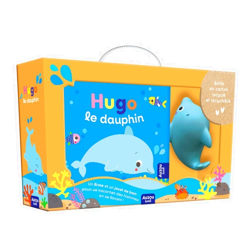 Sigrid MARTINEZ PENA Mon premier livre de bain - Hugo le dauphin (valisette carton)