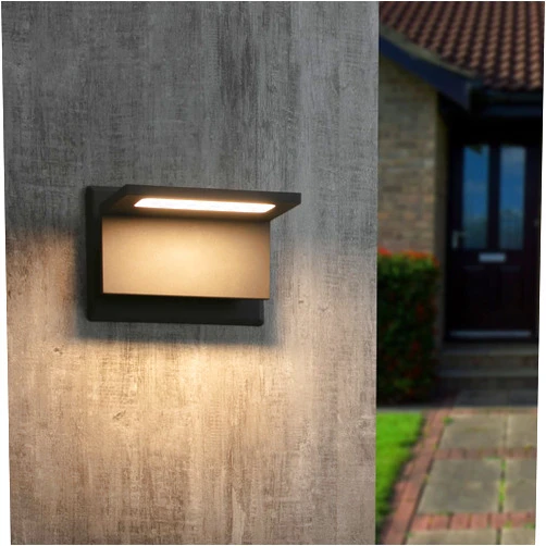 Lustrlach LED Porch Light Outdoor Wall Sconce Exterior Light Fixture Wall Mount with IP54 Waterproof for House Garage Front Door Garden Decorative