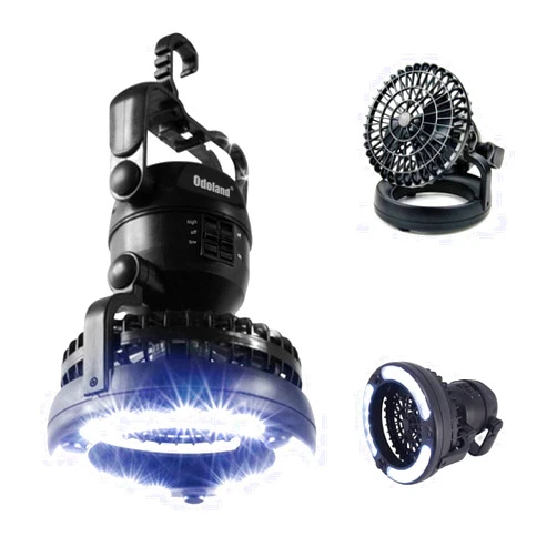 Odoland Portable LED Camping Lantern with Ceiling Fan - Hurricane Emergency