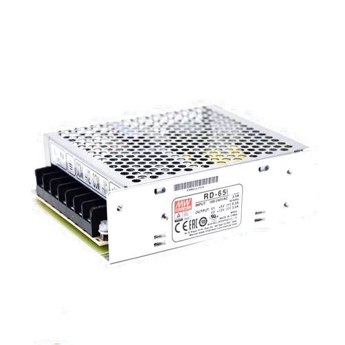 Distrare Mean Well RD 65W 6A Switching Power Supply AC-DC Dual Output Closed Type RD-65A-5 Power Supply Driver Converter Transformer with LED Power Indicator Adj Output