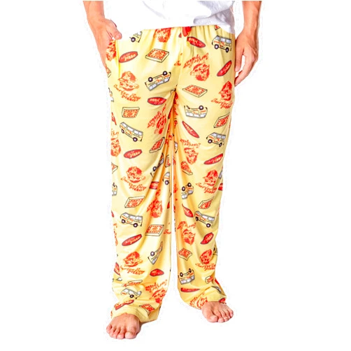 Mad Engine Stranger Things Men's Surfer Boy Pizza Lounge Bottoms Pajama Pants
