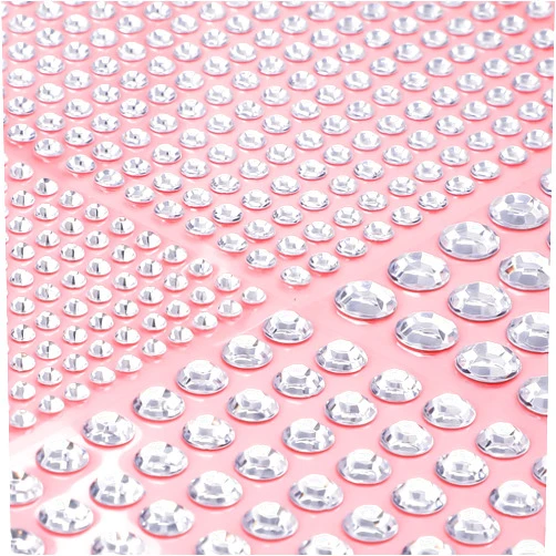 NIUBIER 3108 Pcs Rhinestone Stickers, Clear Face Gems Stick On, Self Adhesive Rhinestones, Bling Jewel Stickers, Stick On Rhinestones, Gem Stickers for Crafts Hair Face Makeup Decoration, Assorted Sizes