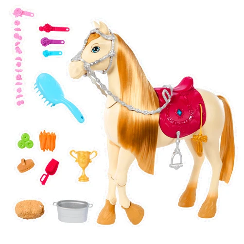 Barbie Horse with Sounds, Music & Accessories, Inspired The Great Horse Chase, Toy Moves, Dances & Blinks Eyes