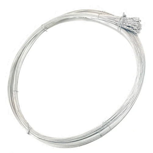 AWIORETON 80PCS Baling Wire 14 Gauge 14 Ft,Baler Wire Ties Bulk Heavy Duty,Bundle Single Loop,Cardboard Bailing,Emergency Galvanized Steel Wire Roll,Thicker Diameter Safer Work