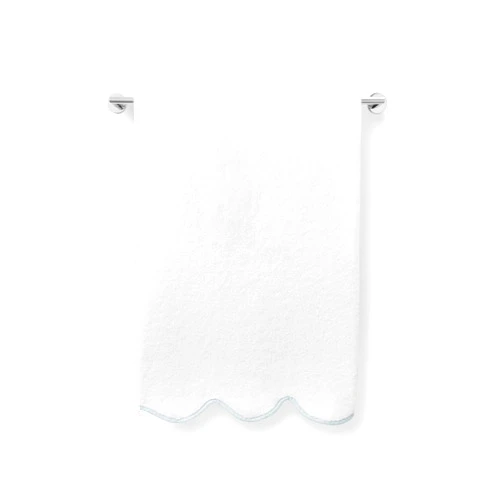 Kassatex Chairish Towels - White/Powder Blue/Hand Towel
