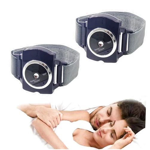 YNBXM Smart Anti-Snoring Wristband, Intelligent Biosensor Sleep Aid Device with 7 Modes, Auto Power-Off, TCM Acupuncture Treatment, Bionic Detection Technology, 2-Pack