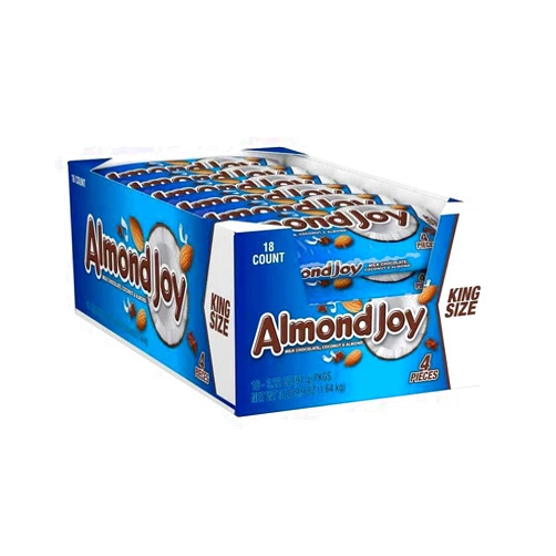 9 SHANI'S ROOTS SHOOTS 9 SHANI'S Joy Candy Bars Chocolate Coconut & Almond Treat Individually Wrapped King Size 3.22 oz Bar (18 Count) (King Size)