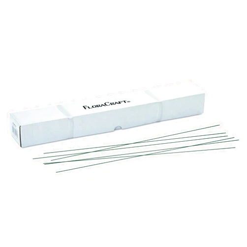 FloraCraft 21 Gauge, 18 Inch Floral Stem Wire 12 Pound Box Green