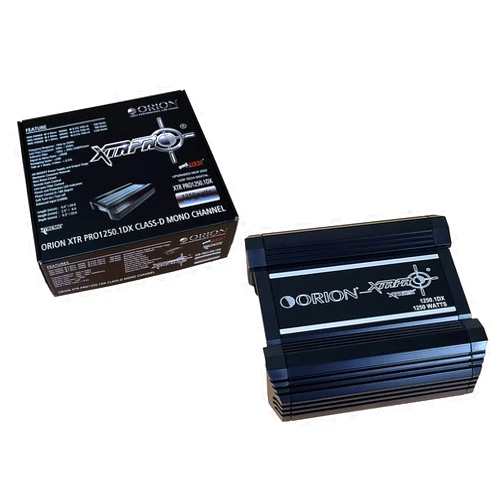 Orion XTR PRO 1250.1DX Amplifier Serie Class D-Mono Channel 1250 Watts RMS 1 Ohm W/X-Over, 100% Made in Korea car Audio amp
